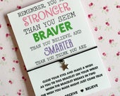 You are stronger, braver, smarter than you believe wish string Friends wish string Buy 5 get 1 free