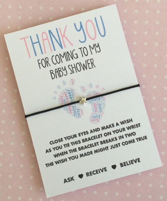 baby shower bracelet