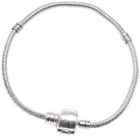 Silver Pandora style charm bracelet complete with choice of 1 Etsy