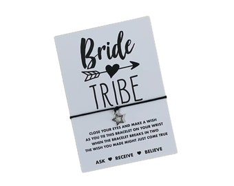Bride tribe wish string bracelet | Bride tribe gifts | Gifts for your bride tribe | Hen party favours | Buy 5 get 1 free!!!