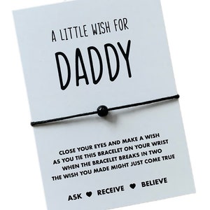 Daddy wish string bracelet