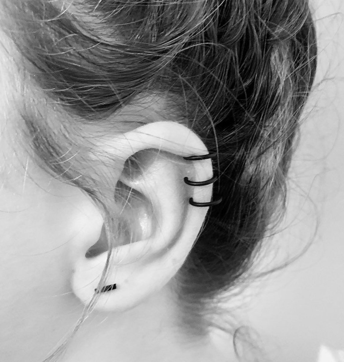 Black Ear Cuff. No Piercing. Available in 6 Styles Etsy UK