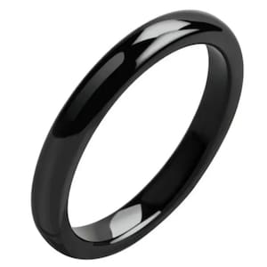 Black Stainless Steel Wedding Ring | Black Wedding Band | Black wedding rings | Unisex rings