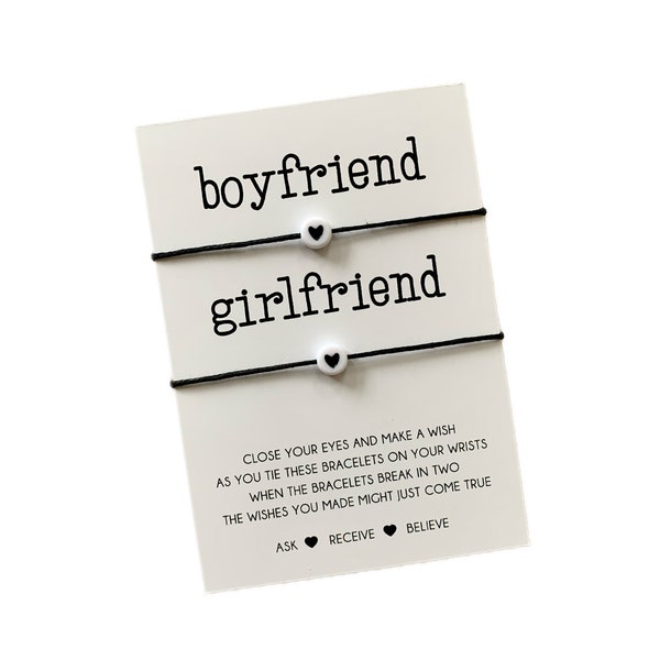 Boyfriend girlfriend wish bracelets | Boyfriend and girlfriend gift | Boyfriend girlfriend bracelet | Girlfriend proposal Boyfriend proposal