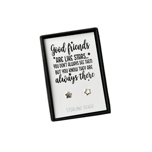 Friends are like stars earrings sale