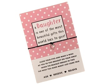 Gift for daughter | Daughter Wish Bracelet | Daughter gift | Birthday gift for daughter | BUY 5 GET 1 FREE