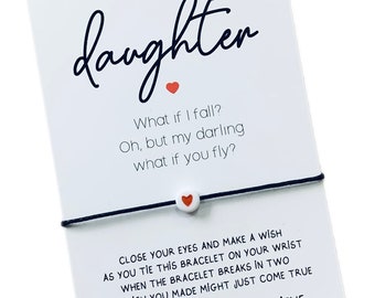 Daughter wish bracelet | Gift for daughter | Daughter gift | Daughter bracelet | Birthday gift for daughter BUY 5 GET 1 FREE