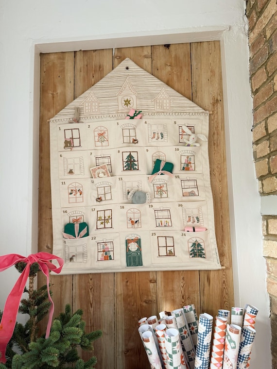 Reusable Fabric Advent Calendar - Christmas House
