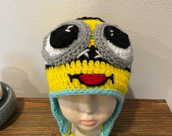 KNITTING PATTERN - Minion Edith Ear Flap Hat - Etsy