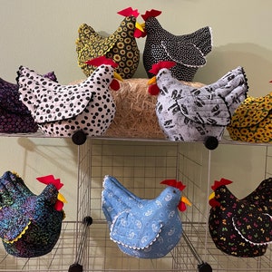 Ozark Hen Doorstops With Rick Rack