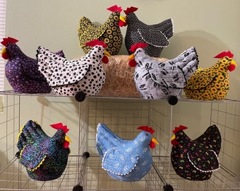 Ozark Hen Doorstops With Rick Rack