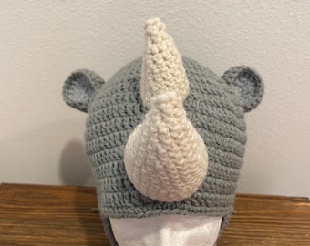 Rhino No Eyes-hoed met oorkleppen