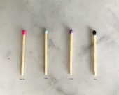 Colored Tipped Safety Matches Refill - 2 quot