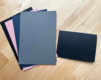 Blank A6 Folded Notecards - Pack of 5 cards