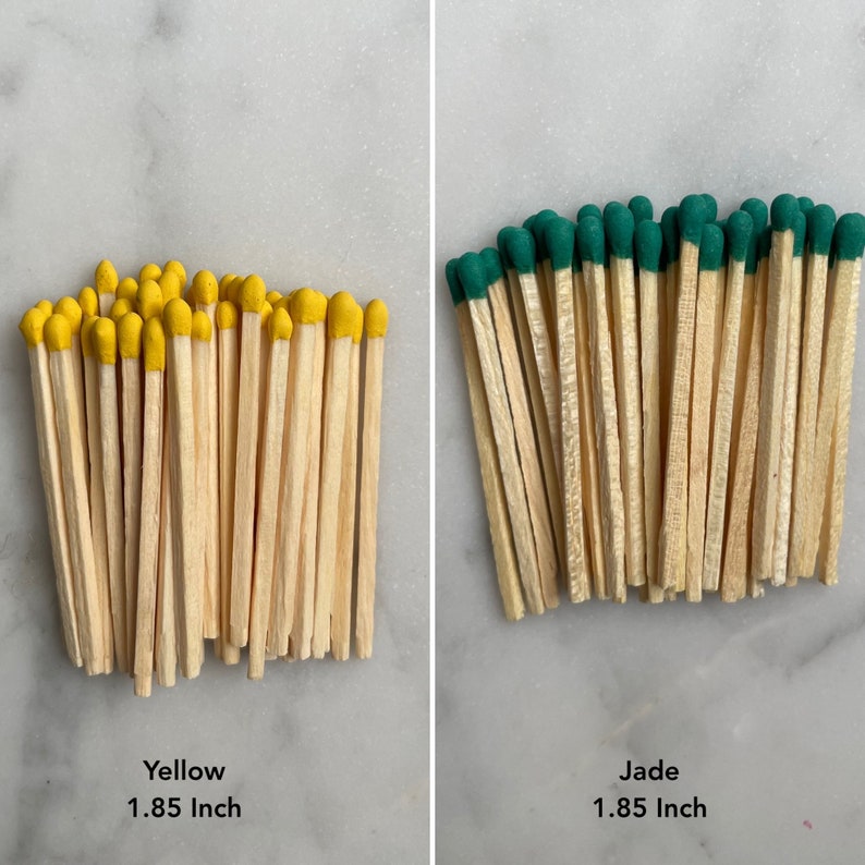 1.85 Inch Bulk Matches Colored Matches Stylish Home Decor Etsy