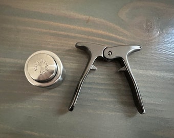 Champagne Wine Bottle Opener With Champagne Bottle Stopper