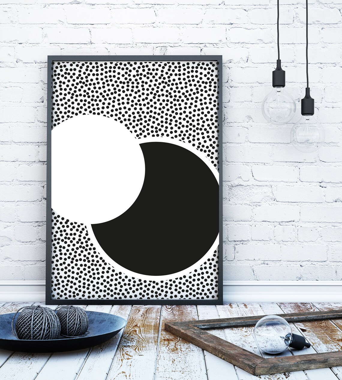 Black and white geometric wall art geometric print geometric Etsy