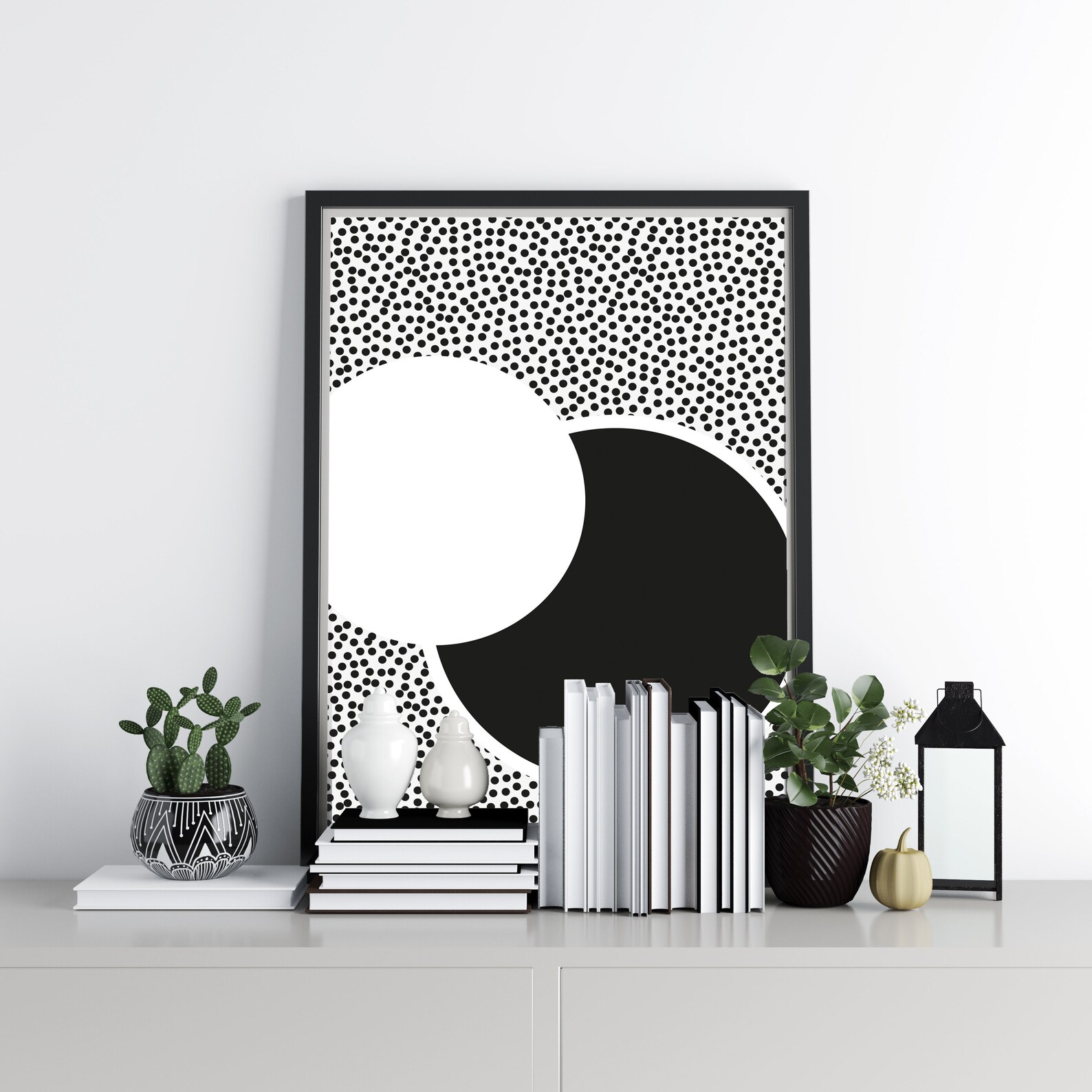 Black and white geometric wall art geometric print geometric Etsy