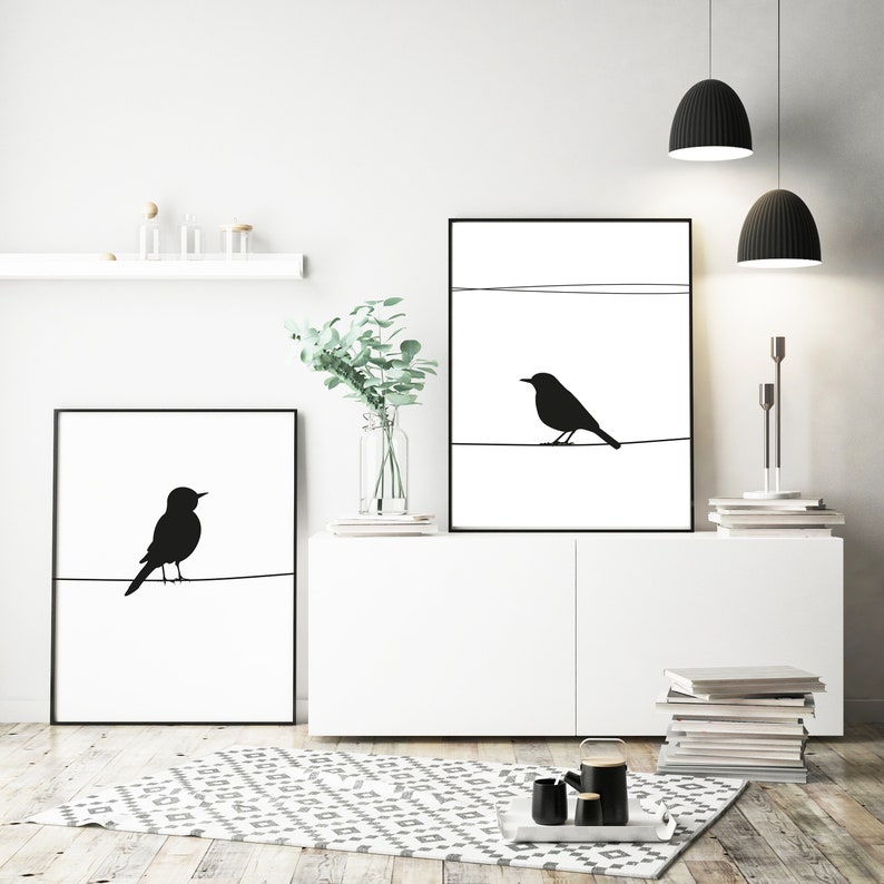 Birds Wall Art Bird Wall Art Bird Print Set Birds Etsy UK
