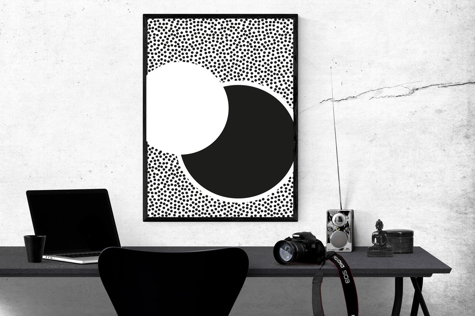 Black and white geometric wall art geometric print geometric Etsy