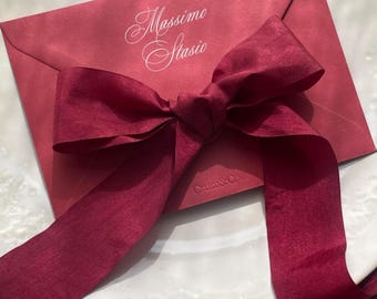 Menu & Placecard Bow Envelope