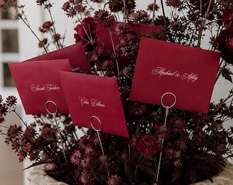 Personalised Notes & Envelopes Escort Cards - Letters to Guests