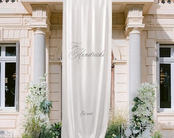 Satin Wedding Ceremony Sign Extra Large