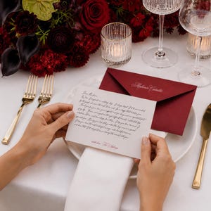 Personalised Notes & Envelopes Placecards Letters to Guests