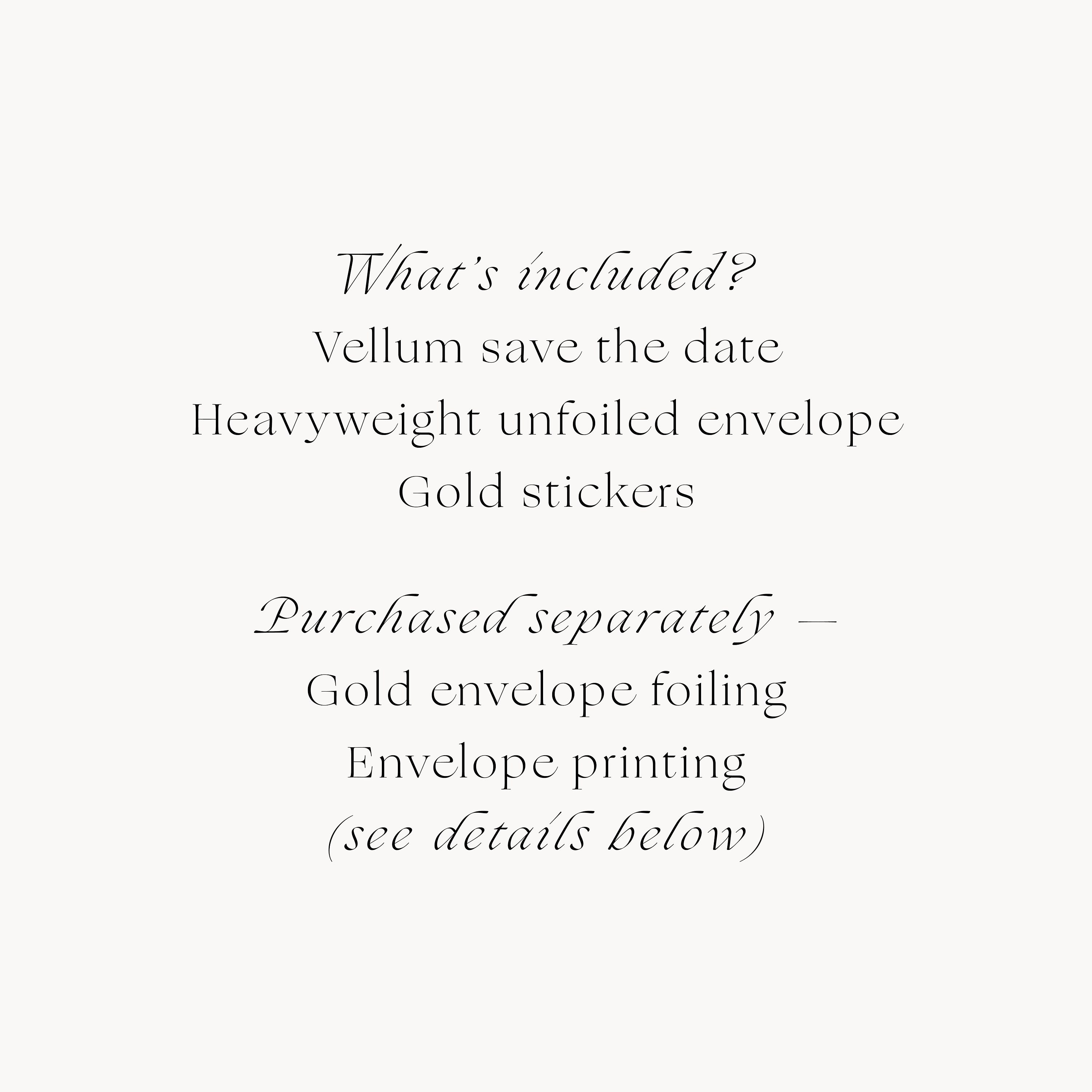 Gold Foiled White Ink Vellum Save the Date With Premium Etsy