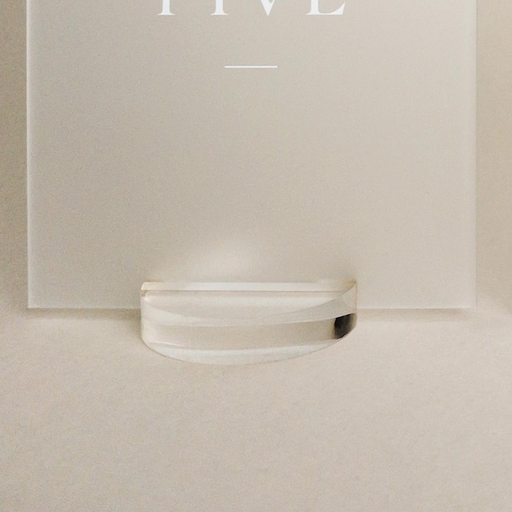 10 Pack Clear Acrylic Round Stand | Wedding Sign Holders, Table Number, Exhibition, Office, Restaurant, Business