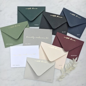 Nude Gold Foiled R.S.V.P Cards with Premium Paper Envelopes image 2