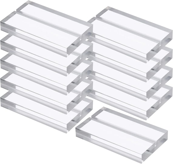 10 Pack Clear Acrylic Stand | Wedding Sign Holders, Perfect for Wedding, Table Number, Exhibition, Office, Restaurant, Business