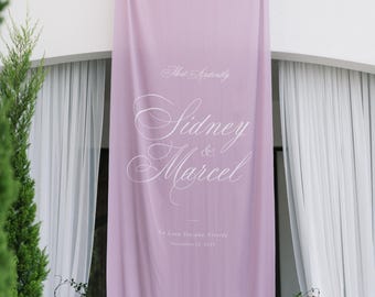 Lilac Silk Welcome Sign Purple/Lavender/Mauve