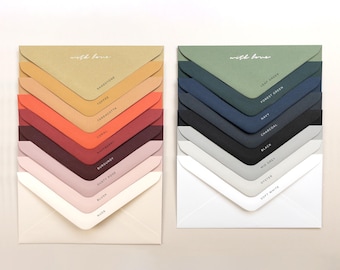 220x110mm / 8.66 x 4.33 inches / DL Gold Foiled Wedding Envelopes, Heavyweight Pointed Flap