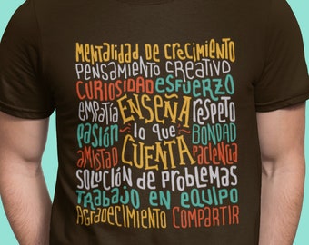 Enseña Lo Que Cuenta - Teach What Counts - Growth Mindset Spanish Teacher Unisex T-shirt
