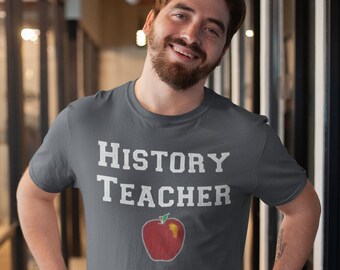 History Teacher Unisex T-Shirt, Chalkboard Style Social Studies Teacher Gift, Global Studies Shirt, History Club, Historian Gift