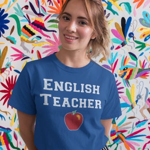 English Teacher Shirt, Chalkboard Style Unisex T-Shirt, English Teacher Gift, ELA Teacher, English Major, Teacher Gift Back to School Outfit