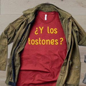 Y los tostones Graphic Tee Shirt for Green Plantain Lovers, Puerto Rican Tshirt, Dominican Republic Gift Short-Sleeve Unisex T-Shirt image 1
