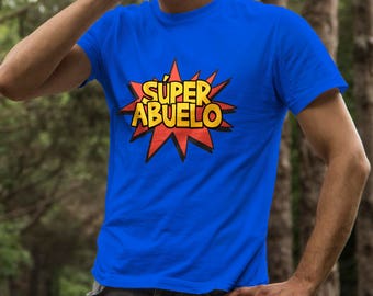Abuelo Spanish Grandpa Grandfather Funny Cute Adult short sleeve t-shirt, Camiseta para Abuelito, Abuelo gift, Pregnancy Reveal, Baby Shower