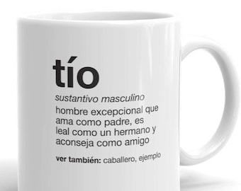 Tio Gift - Uncle Gift Mug - Spanish Tío Definition Uncle Gift - Regalo para Tio - Pregnancy Announcement Mug - Birth Announcement