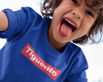 Dominican Republic Kids and Toddler Boy Tshirt - Tiguerito - Kids Fine Jersey Tee - Tiguere Dominicano - Tigueraje Total