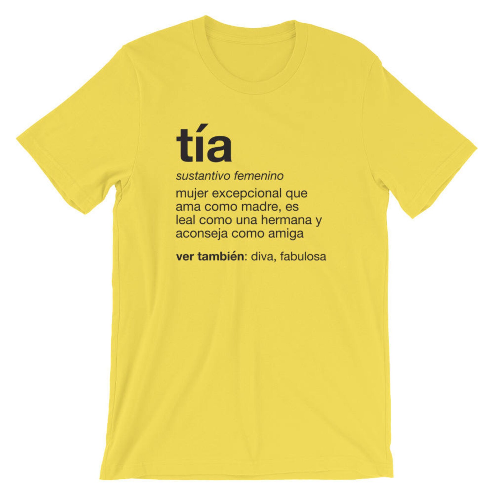 Tia Definition Tshirt Spanish Titi Gift Auntie Unisex - Etsy