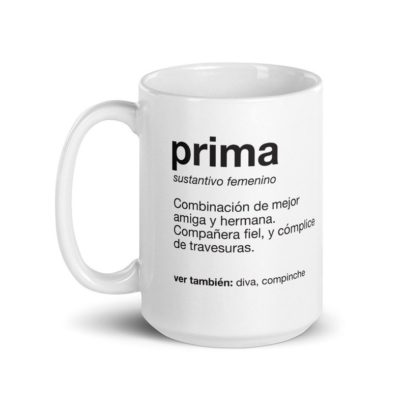 Prima Definition Mug Spanish Cousin Gift Regalo para Primita image 4