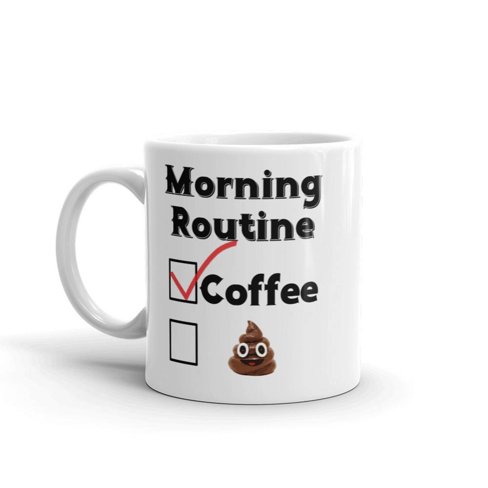 Morning Routine Mug Funny Gift Mug Coffee Lover Ceramic Mug Morning Routine - Etsy