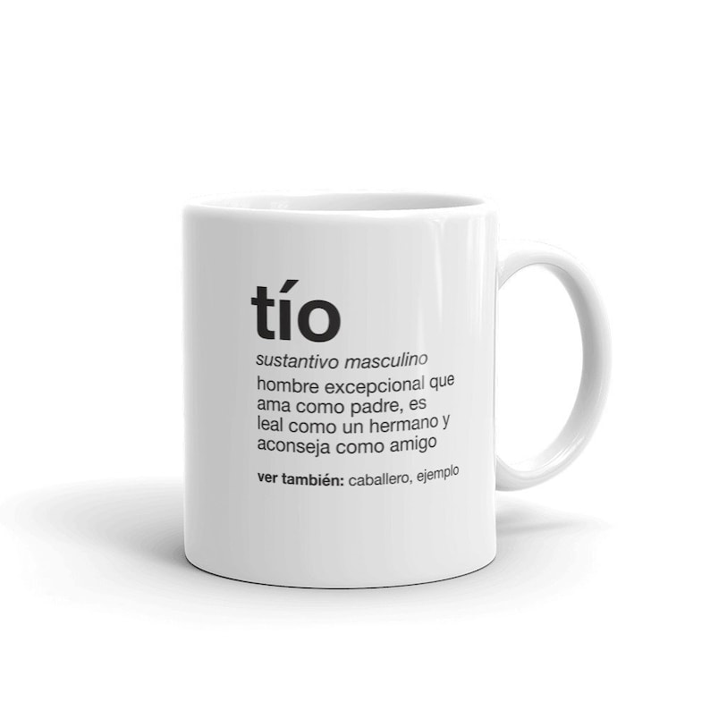 Tio Gift Ungle Gift Mug Spanish Tío Definition Uncle Gift Etsy
