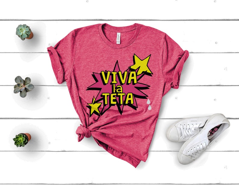 Breastfeeding Support Tshirt Spanish Viva La Teta Teta Etsy España