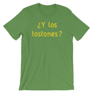 Y los tostones Graphic Tee Shirt for Green Plantain Lovers, Puerto Rican Tshirt, Dominican Republic Gift Short-Sleeve Unisex T-Shirt image 4