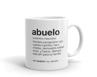 Abuelo Definition Gift Mug | Spanish Grandfather gift | Regalo para Abuelito