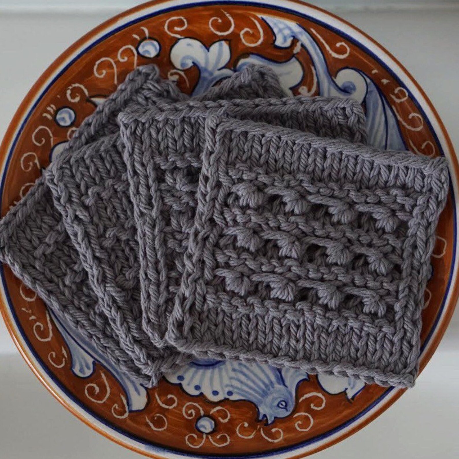 Knitting Pattern // Textured Knitted Face Scrubbie Reusable Etsy