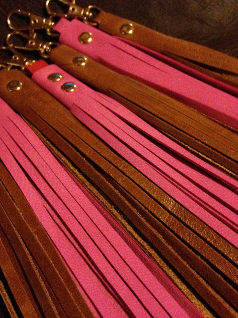 leather boot tassels